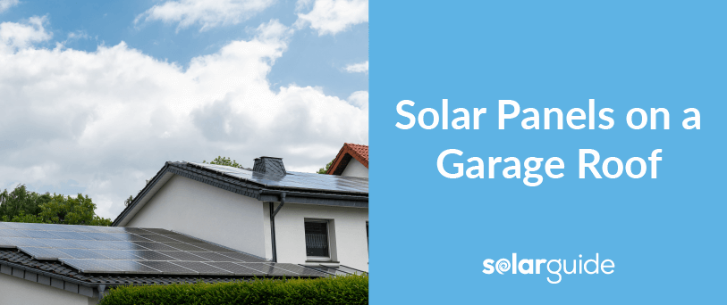 solar panels on garage roof